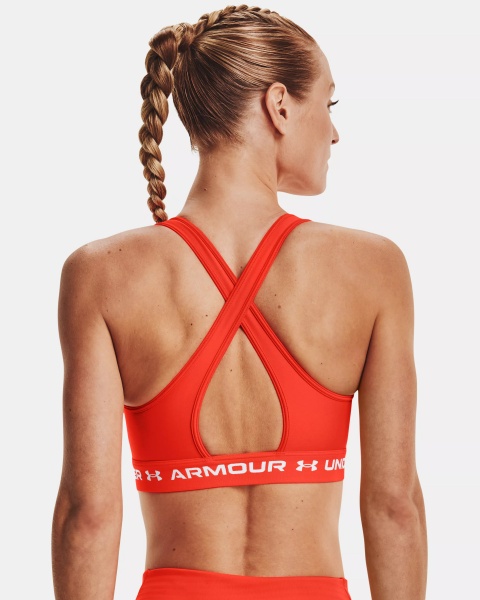 Бра Under Armour UA Crossback Mid Bra 1361034-296 р.XL помаранчевий