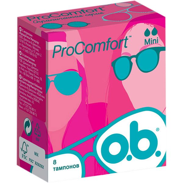 Тампони гігієнічні o.b. ProComfort mini 8 шт.