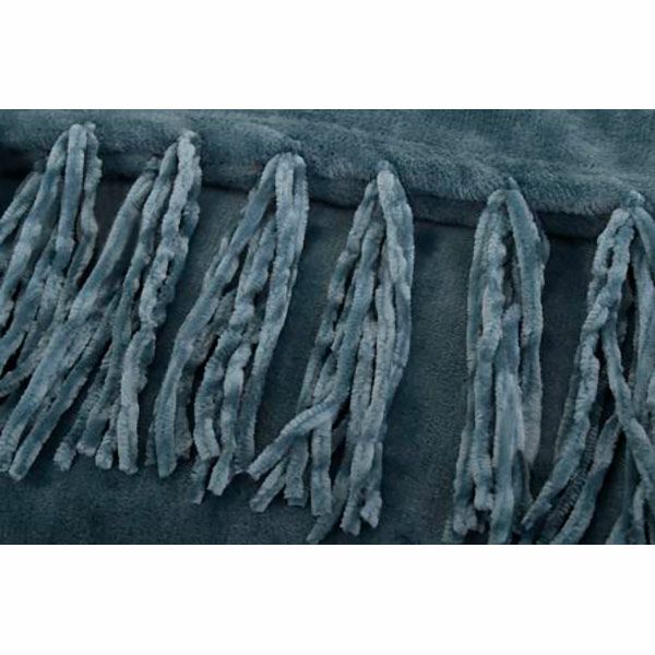 Плед Fringe 140x180 см аква La Nuit 