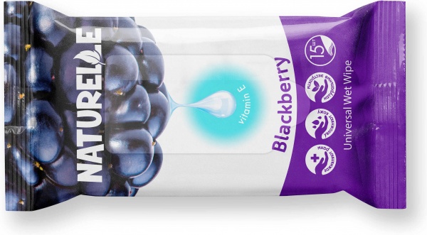 Вологі серветки Naturelle Вlackberry 15 шт.