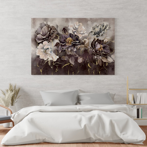 Картина на холсте Акварельные цветы 80x110 см WS Holst 2216564631 