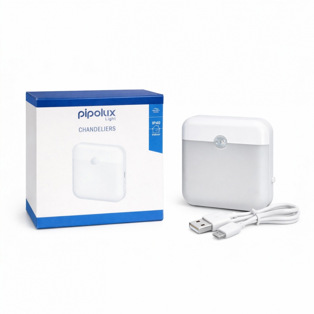 Светильник-ночник LED Pipolux Light TQ066 40Lm 500mA 0,5 Вт белый