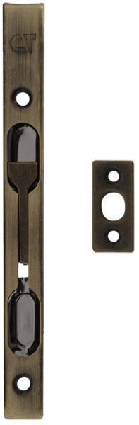 Шпингалет врезной LX140 CP 140/16 Comit 52474 античная латунь