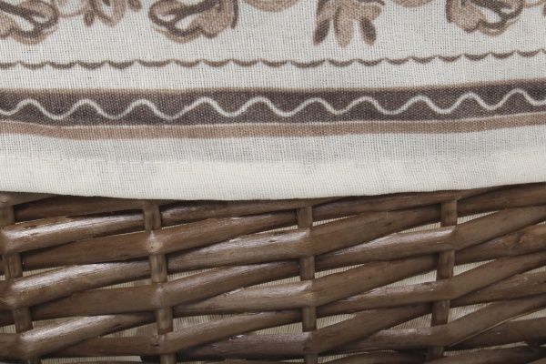 Корзина плетеная с текстилем 40х31х16 см HQ13-52CD-3 