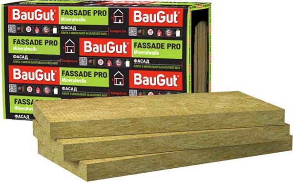 Базальтовая вата BauGut Фасад 135 100мм 1,2кв.м