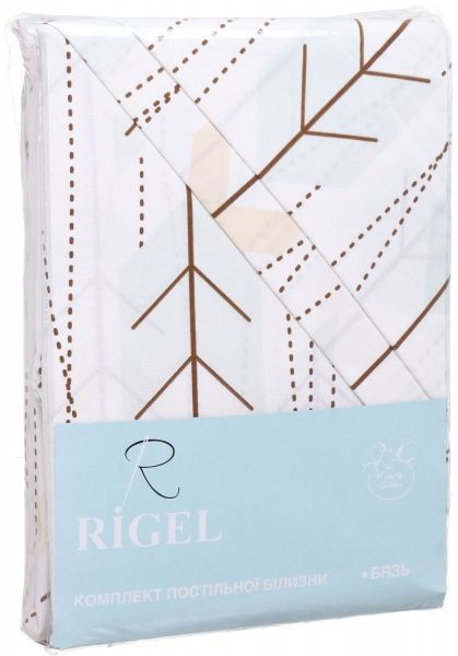 Комплект постельного белья Нежные мотивы 2 евро разноцветный Rigel 