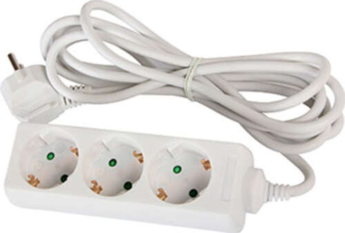 Подовжувач E.NEXT e.es.3.1.5.z.b baby protect 3 гн. білий 1,5 м s042122 