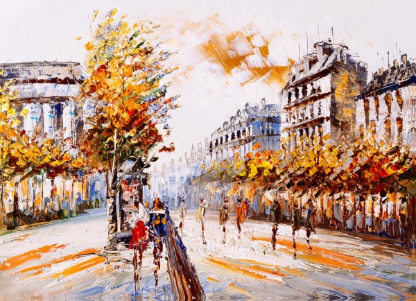 Репродукция Улицы Парижа 50x70 см Арт Фемелі 