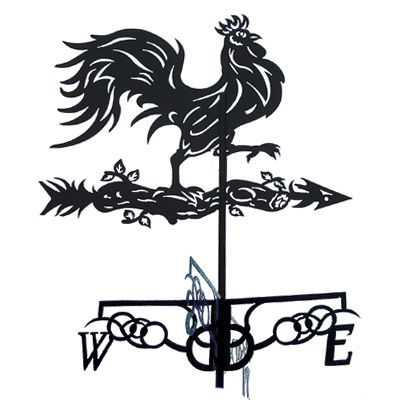 Флюгер Петух на ветке