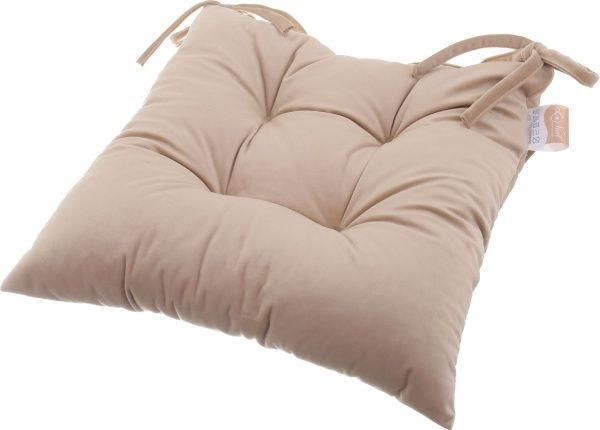 Подушка на стул Велюр beige 40х40 см La Nuit