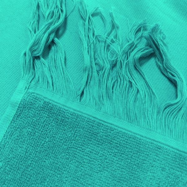 Полотенце пляжное Plain с бахромой 90x160 см зеленый 