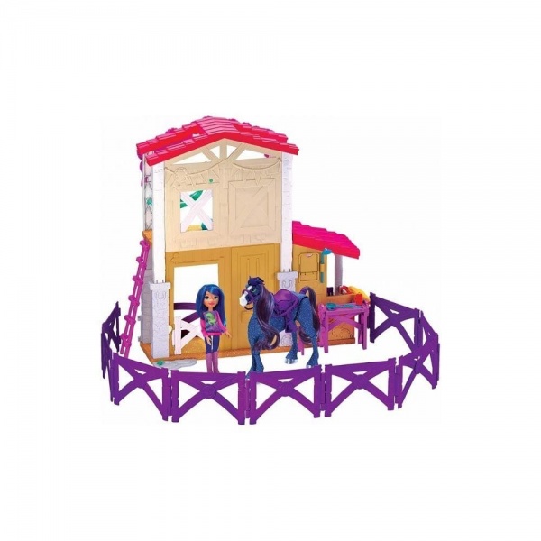 Ігровий набір Лялька та кінь у загоні з аксесуарами 53185