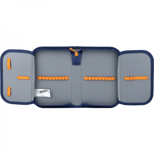 Пенал школьный Hot Wheels HW22-622 KITE синий с рисунком