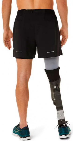 Шорты Asics ROAD 2-N-1 5IN SHORT 2011C388-002 р. XL черный