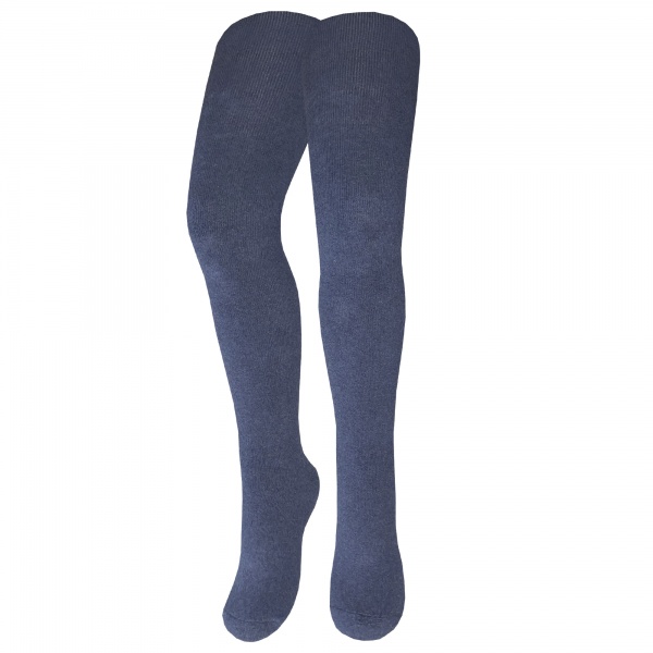 Колготки унісекс Легка хода махрові меланж 8232 р.112-120 темний джинс 