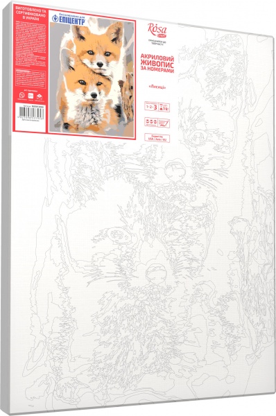 Картина за номерами Лисиці 35x45 см Rosa Start 