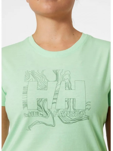 Футболка Helly Hansen W HH TECH LOGO T-SHIRT 63192-419 р.XL зелений