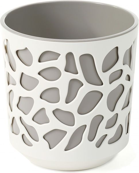 Горщик для квітів Lamela Дует 300 круглий 20,2л кремовий/тауп 