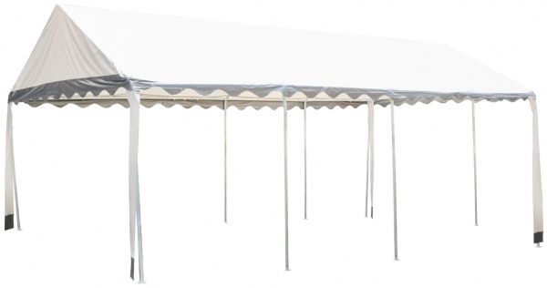 Павильон садовый Indigo серый с белым CP019 6x12 м