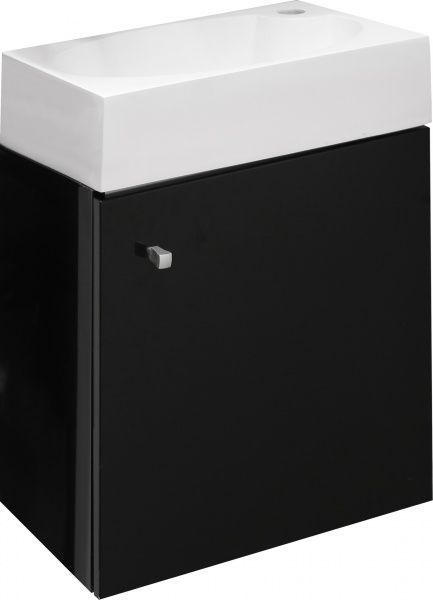 Тумба подвесная Сансервіс черная под умывальник Obi 45
