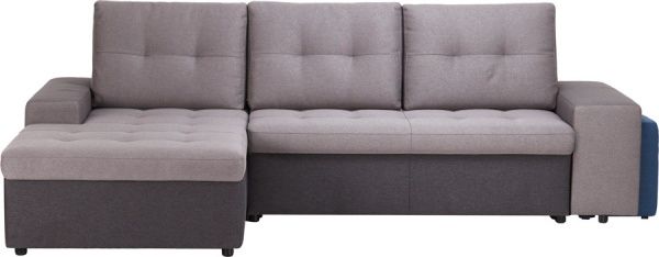 Диван кутовий ADK Канзас Е52 лівосторонній сірий 2650x1620x770 мм