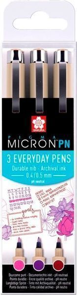 Набір ручок PIGMA MICRON PN SAKURA PIGMA MICRON PN CRAFTS 3 кольори POXSDKPN3B 