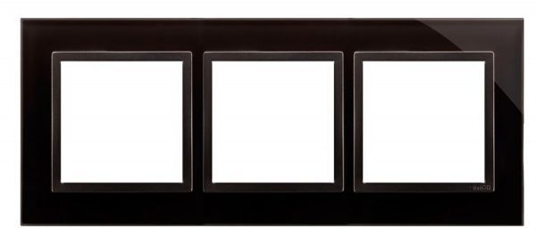 Рамка трехместная Simon 54 Nature универсальная антрацит DRN3/73