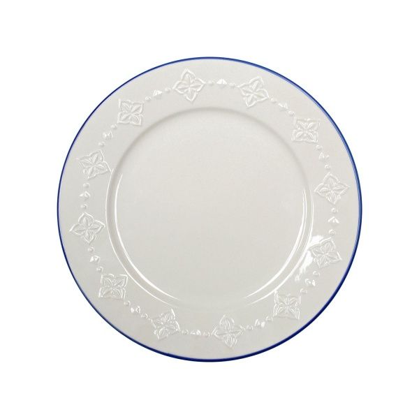 Тарелка обеденная 25 см Blue Rim 21-279-112 Keramia
