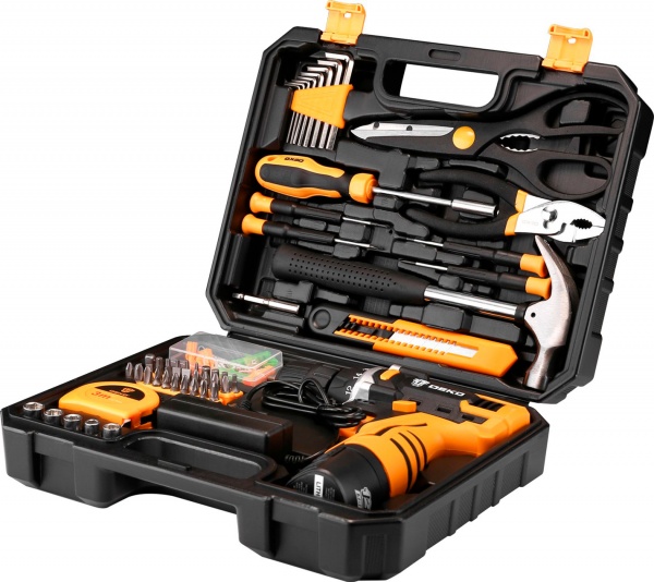 Шуруповерт аккумуляторный DEKO DKCD12FU-LI + наб