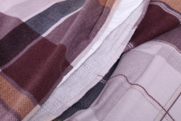 Підковдра Клітинка бежева (фланель) 200x220 см La Nuit 