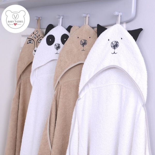 Пелюшка після купання Baby Veres Panda 80x120 см білий 190.04 