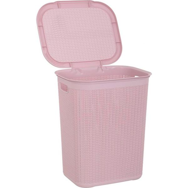 Кошик для білизни Ucsan Plastik рожева пудра