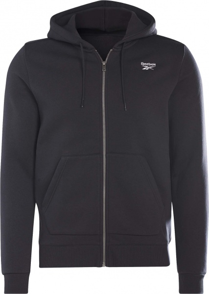 Джемпер Reebok RI FLEECE FZ HOODIE GR9206 р. 54 чорний
