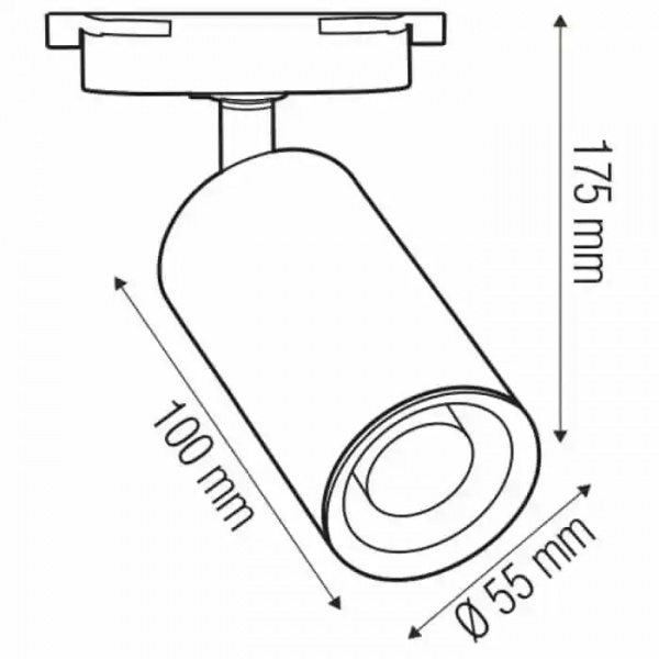 Трековый прожектор HOROZ ELECTRIC Basel черный 115-003-0001-020 