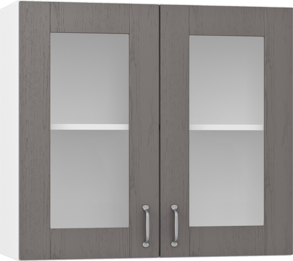 Шафа верхня В 80/72/30-ВТ МДФ МС Мері дуб платиновий/білий Грейд