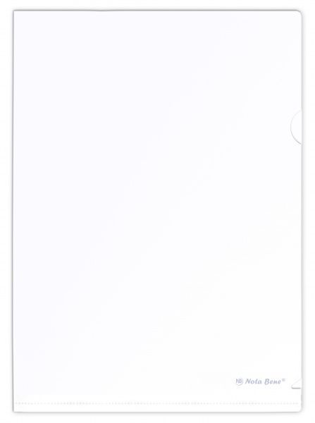 Папка-уголок А4 плотная, белая Nota Bene