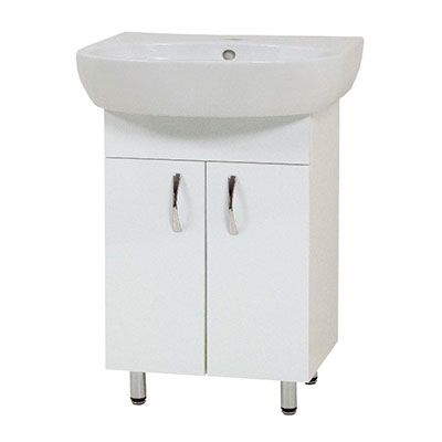 Тумба з умивальником Сансервіс Parva-60 60 см біла