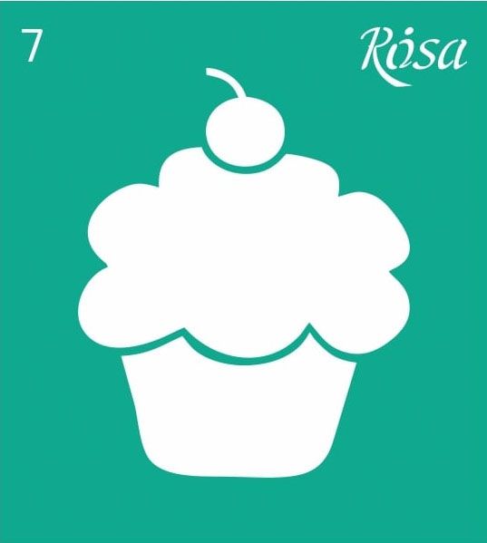 Трафарет багаторазовий самоклейкий №7 3625107 90х100 мм