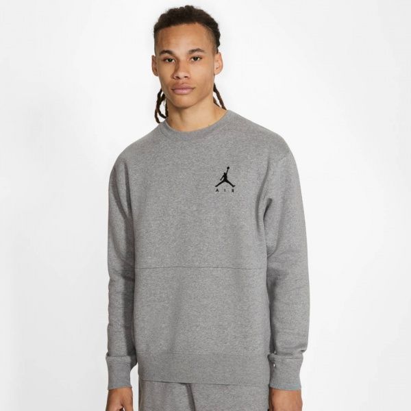 Джемпер Nike M J JUMPMAN AIR FLEECE CREW CT3455-091 р. XL сірий