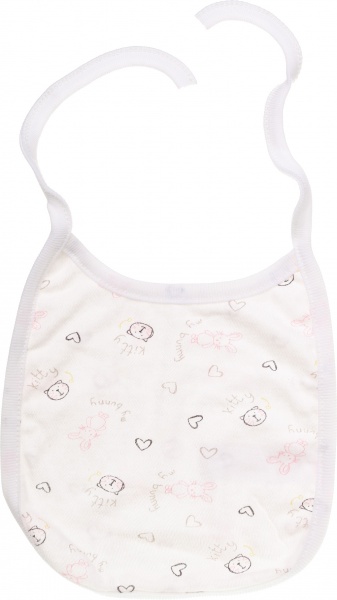 Нагрудник детский Фламинго 40 размер белый с серым 395-130 