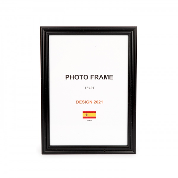 Рамка для фото 1 фото 15x21 см черный матовый 