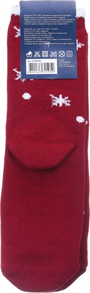 Носки женские Luna махровые Снеговик р. 23-25 красный 