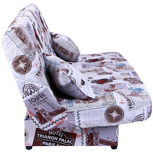 Диван Ньюс с 2 подушками 1920x950x950 мм поликоттон travel