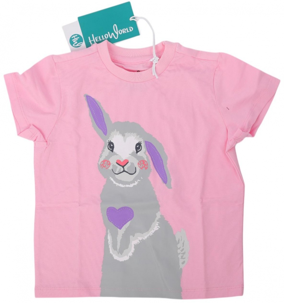 Футболка для девочек HW 2 шт. р.128/134 разноцветный 55062_J55046