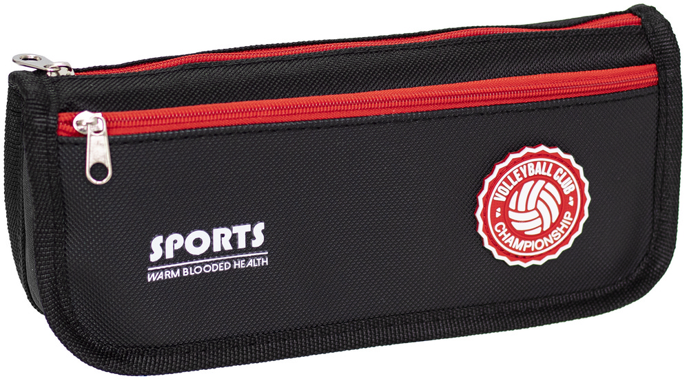 Пенал-гаманець 22x5x9 см 13020184 Барвінок чорний із малюнком