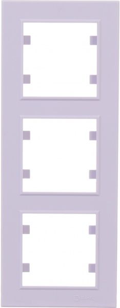 Рамка тримісна Makel Karea вертикальна світло-бузковий