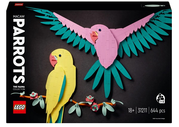 Конструктор LEGO Art Колекція фауни. Папуги Ара 31211
