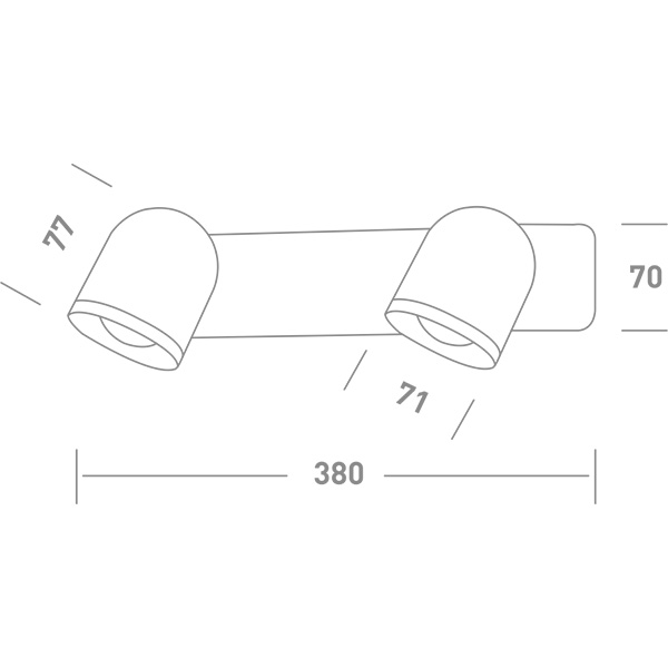 Спот Maxus Spot Light MSL-01W 2x4 Вт белый 