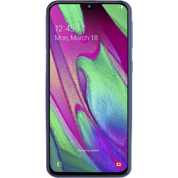 Смартфон Samsung Galaxy A40 SM-A405F 4/64GB Duos ZBD (SM-A405FZBDSEK) blue