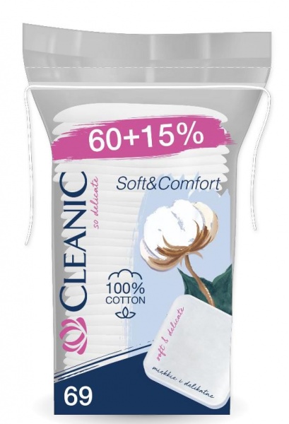 Ватні диски Cleanic Soft&Comfort 60 шт. (м'яка)